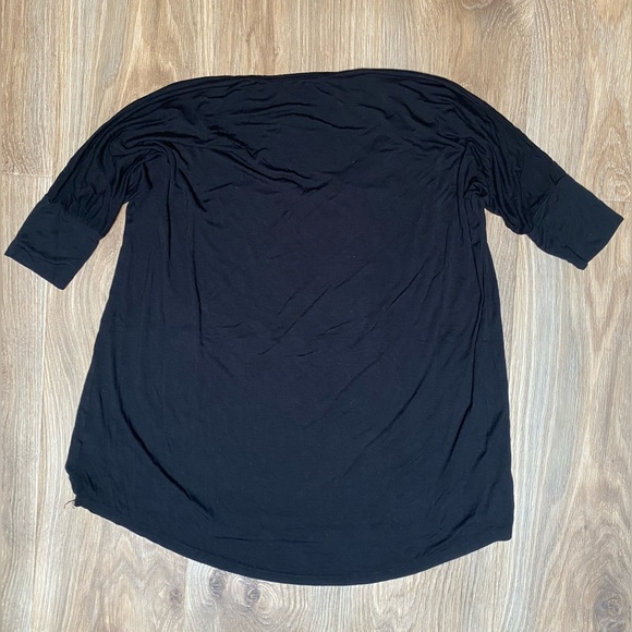 New Michael Lauren Dylan Core V-Neck Draped Tee - Picture 6 of 8